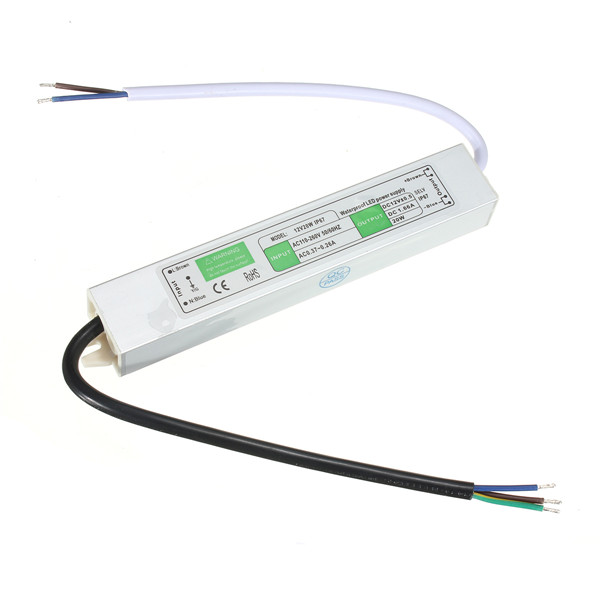original 30w ac110v-260v to dc12v 2.5a waterproof ip67 led light lamp driver outdoor use power supply transformer