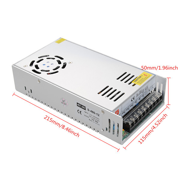 original 480w 12v 40a switch power supply switching driver adapter regulated voltage transformer for led strip light 110v/220v