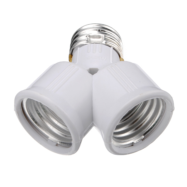 overvalue e27 base led light lamp bulb socket y shape 1 to 2 converter adapter splitter overvalue e27 base led light lamp bulb socket y shape 1 to 2 converter adapter splitter