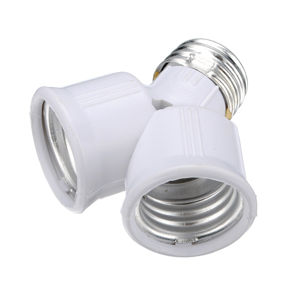 overvalue e27 base led light lamp bulb socket y shape 1 to 2 converter adapter splitter