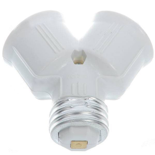 overvalue e27 base led light lamp bulb socket y shape 1 to 2 converter adapter splitter