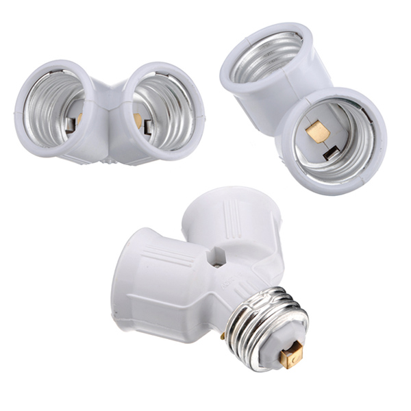 overvalue e27 base led light lamp bulb socket y shape 1 to 2 converter adapter splitter