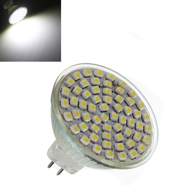 overvalue mr16 60 led 3528 smd pure white energy saving spotlight home spot lights lamp bulb 220v 250lm