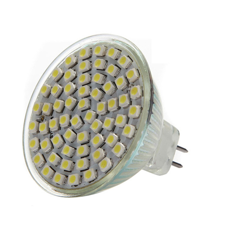 overvalue mr16 60 led 3528 smd pure white energy saving spotlight home spot lights lamp bulb 220v 250lm