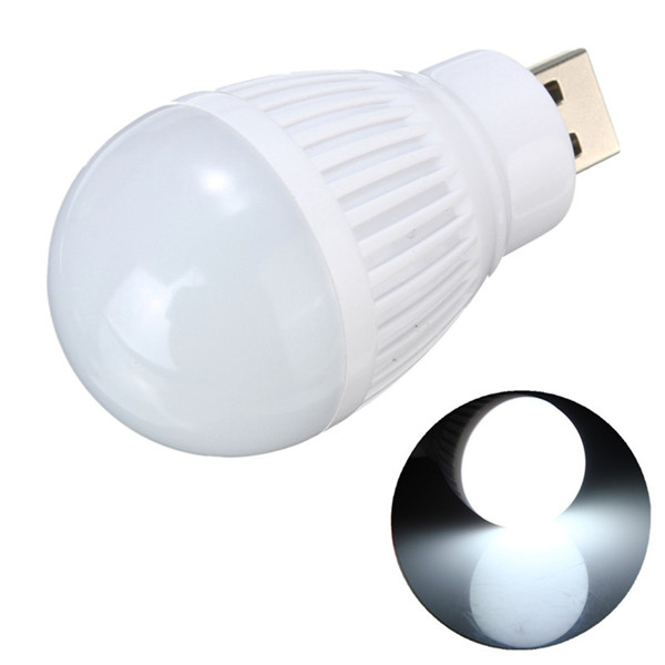 portable mini 5w usb led night light globular round outdoor emergency lamp laptop computer pc desk reading bulb