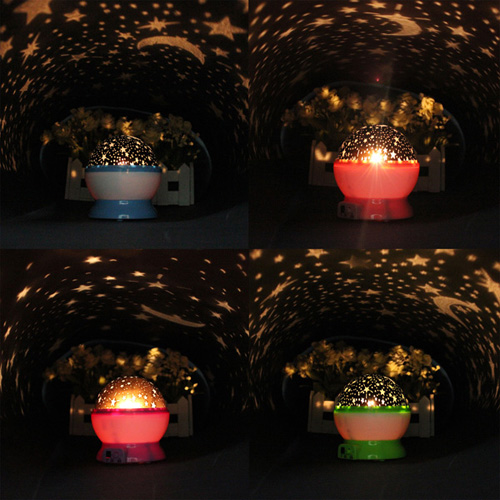 rotation romantic room lamp cosmos starry star night light sky projector usb home decoration great gift baby care