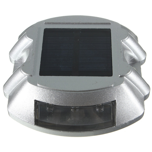 solar power 6 led road stud marker outdoor path deck garden yard lights lamp lighting