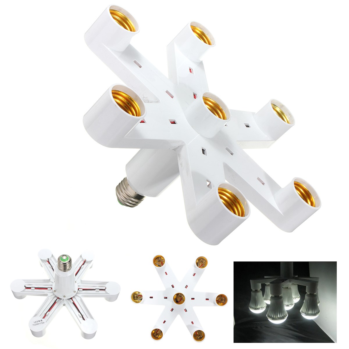 splitter variable multiple 7in1 e27 bulb base adapter converter led light bulb energy saving lamp incandescent splitter variable multiple 7in1 e27 bulb base adapter converter led light bulb energy saving lamp incandescent