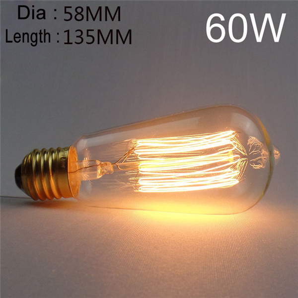 st58 e27 60w retro edison bulb ac 220v incandescent bulb st58 e27 60w retro edison bulb ac 220v incandescent bulb