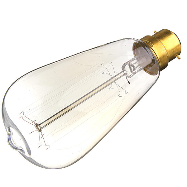 st64 e27 b22 40w vintage antique filament incandescent clear glass pendant lights bulb lamp home decor 110v/220v