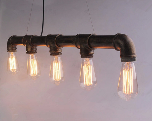 vintage edison pendant light retro water pipe pendant bulbs for warehouse/dining room/bar e27 lamp holder vintage edison pendant light retro water pipe pendant bulbs for warehouse/dining room/bar e27 lamp holder