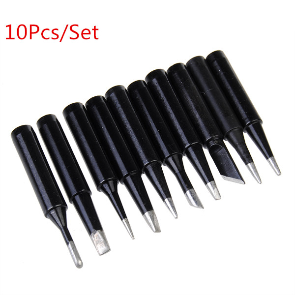 10pcs/set solder iron tip 900m-t series iron tips for hakko 936 soldering tool kit soldering station 10pcs/set solder iron tip 900m-t series iron tips for hakko 936 soldering tool kit soldering station