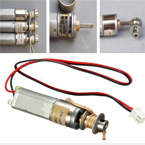 1pc belt reel motor full metal gear motor pull wheel dc12v multiple diy 60rpm model toy car diy suitable for production
