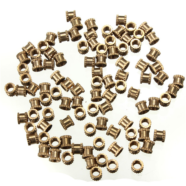 2015 new arrival 100pcs/lot brass knurl nuts m3 4mm(l)-4mm(od) metric threaded nuts insert round shape 2015 new arrival 100pcs/lot brass knurl nuts m3 4mm(l)-4mm(od) metric threaded nuts insert round shape