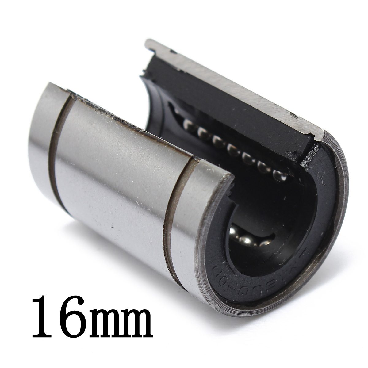 best promotion! steel 1pc lm16uuop 16mm shaft round open type linear ball bearing steel silver new