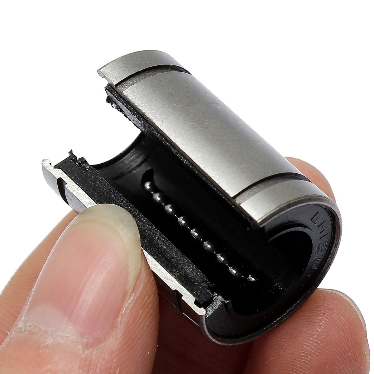 brand new 1pcs 12mm shaft round open type linear ball bearing steel silver excellent quality