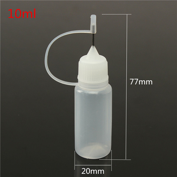 10ml empty plastic needle bottle ego travel dropper juice eye liquid container