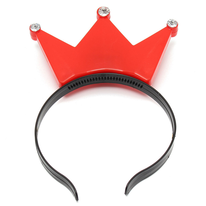 1pc flashing blinking led tiara light-up crown headband polka dot blinking for birthday party christmas