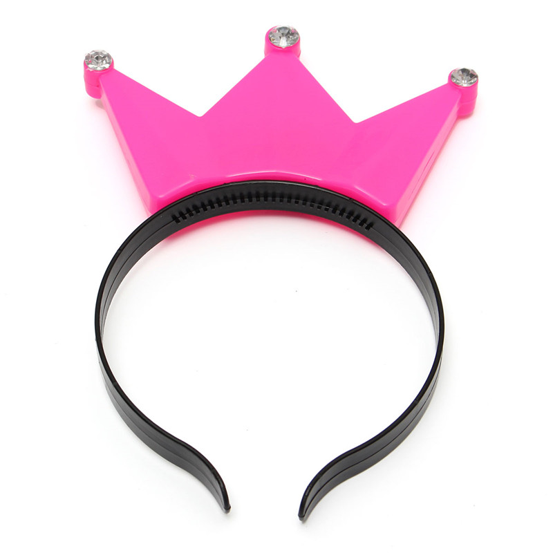 1pc flashing blinking led tiara light-up crown headband polka dot blinking for birthday party christmas