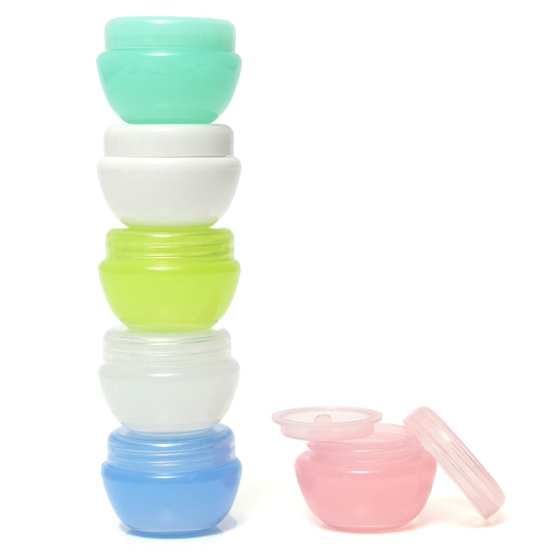 modern design 10ml empty jar pot cosmetic cream bottle container screw lid with inner lid excellent quality