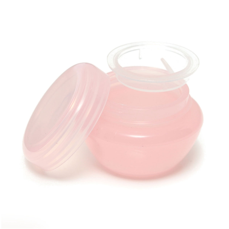modern design 10ml empty jar pot cosmetic cream bottle container screw lid with inner lid excellent quality