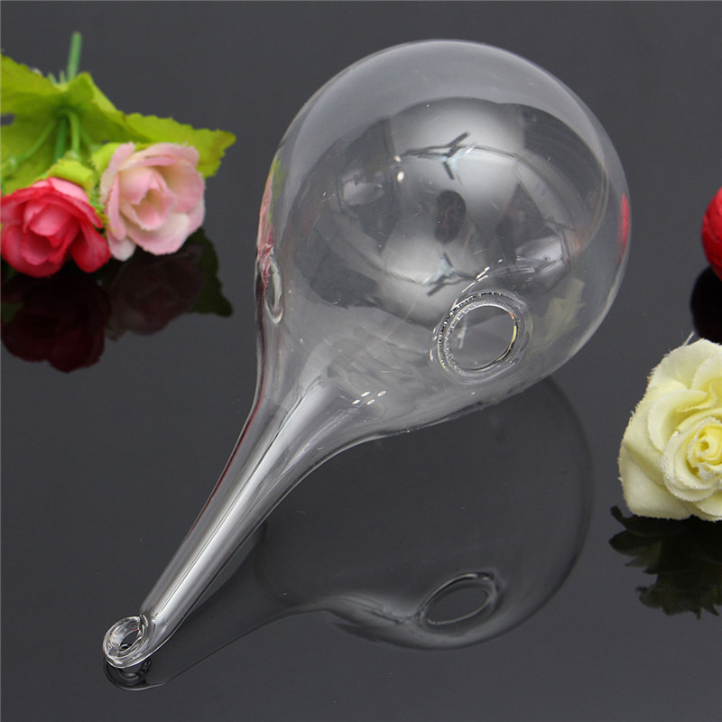 modern design clear hanging glass flower plant vase hydroponic container pot home garden decoration acid-base resistance