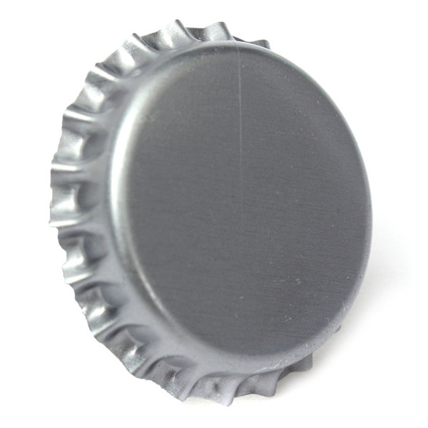 new 100 flat flattened linerless 1" silver chrome tone bottle caps crowns no liners hairbows necklace decoration for diy craft