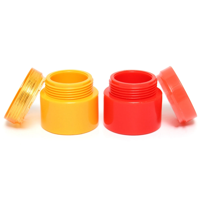 new arrvial empty jar pot cosmetic cream lotion bottle box container screw lid red/yellow beautiful design
