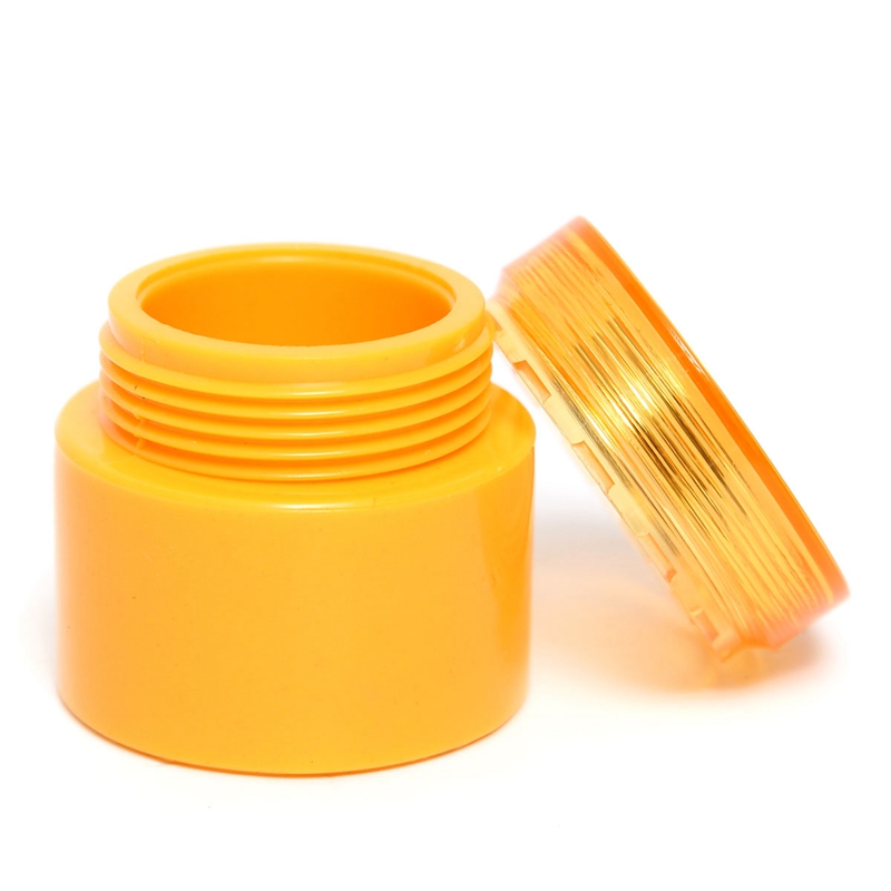 new arrvial empty jar pot cosmetic cream lotion bottle box container screw lid red/yellow beautiful design