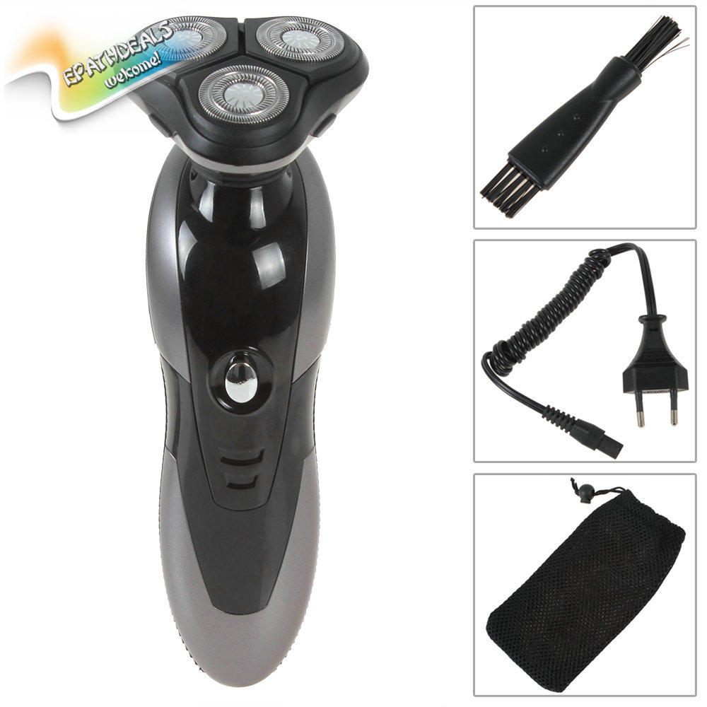 rechargeable rotary 3d electric shaver razor for men waterproof washable men beard trimmer shaver with 3d head