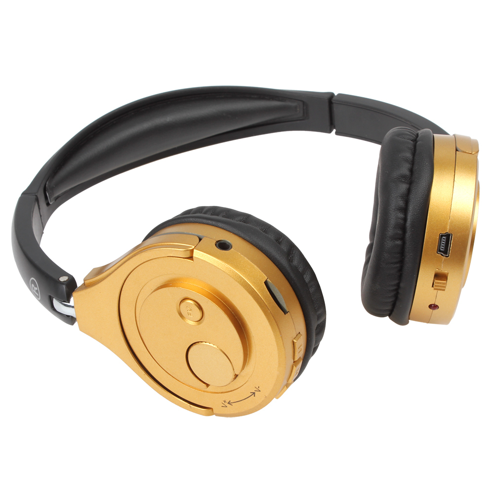 fashion high-end sports headset earphone stereo music headphone mp3 with rotating & folding design support tf card and fm radio