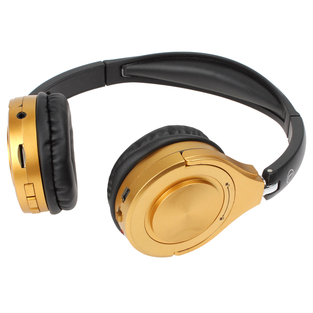 fashion high-end sports headset earphone stereo music headphone mp3 with rotating & folding design support tf card and fm radio