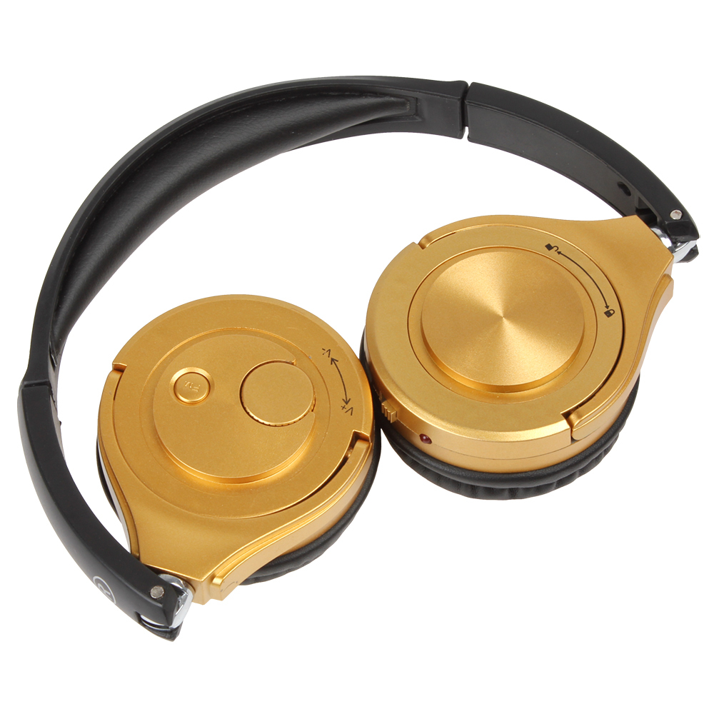 fashion high-end sports headset earphone stereo music headphone mp3 with rotating & folding design support tf card and fm radio