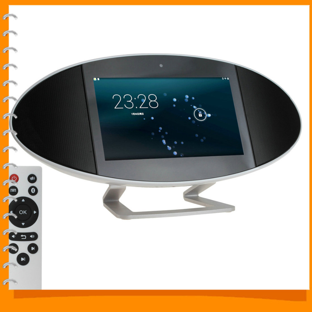 portable smart wireless bluetooth speaker android 4.4.4 8gb 7.2 inch touch screen speaker audio / video player + remote control portable smart wireless bluetooth speaker android 4.4.4 8gb 7.2 inch touch screen speaker audio / video player + remote control