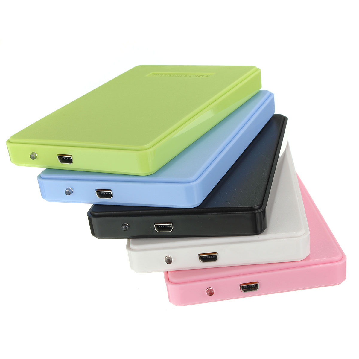 modern simple slim and portable usb 3.0 enclosure external hard case for sata 2.5 hard disk drives hdd desktop laptop colorful