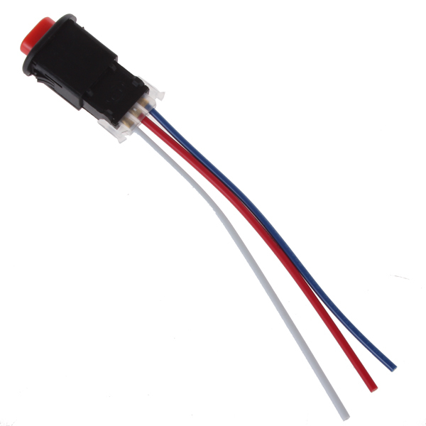 motorcycle switch hazard light switch button double flash warning emergency lamp signal flasher with 3 wires built-in lock
