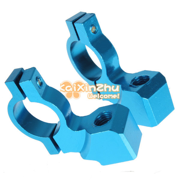 universal 9mm stud motorcycle rearview mirror mount holder adapters aluminum clamp