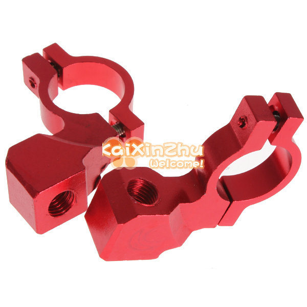 universal 9mm stud motorcycle rearview mirror mount holder adapters aluminum clamp