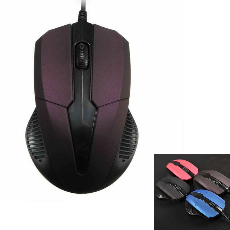 1pc usb wired office mouse scroll wheel 4 button 1000dpi for computer desktop pc (random color) 1pc usb wired office mouse scroll wheel 4 button 1000dpi for computer desktop pc (random color)