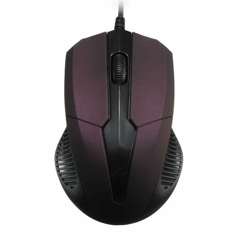 1pc usb wired office mouse scroll wheel 4 button 1000dpi for computer desktop pc (random color)