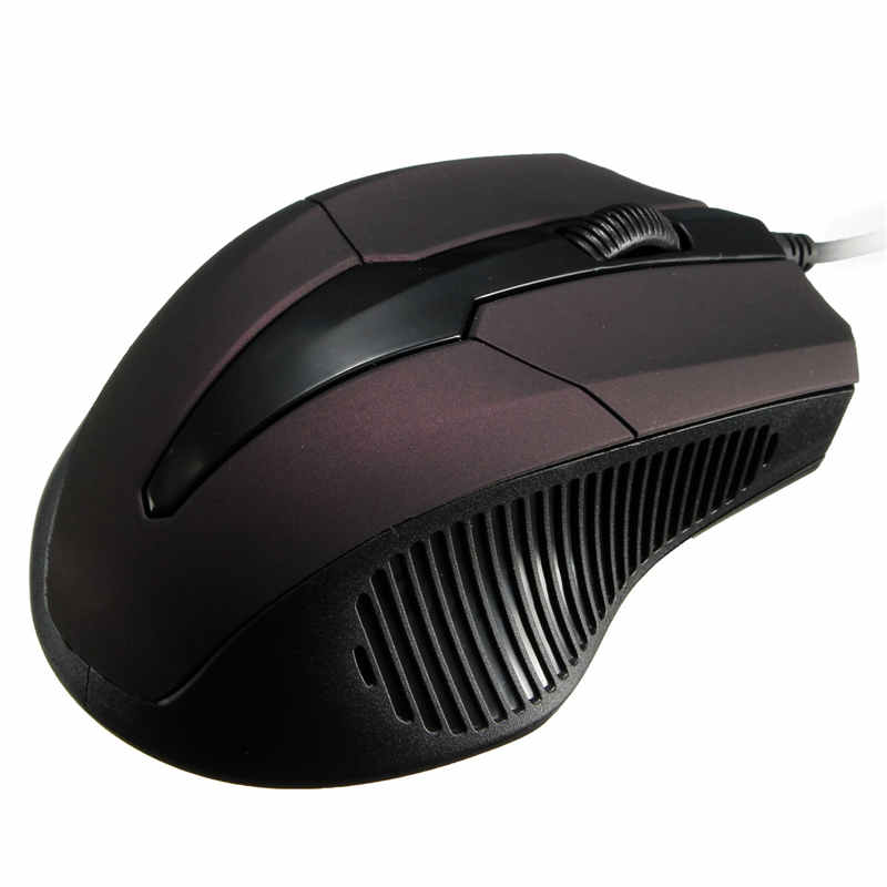 1pc usb wired office mouse scroll wheel 4 button 1000dpi for computer desktop pc (random color)