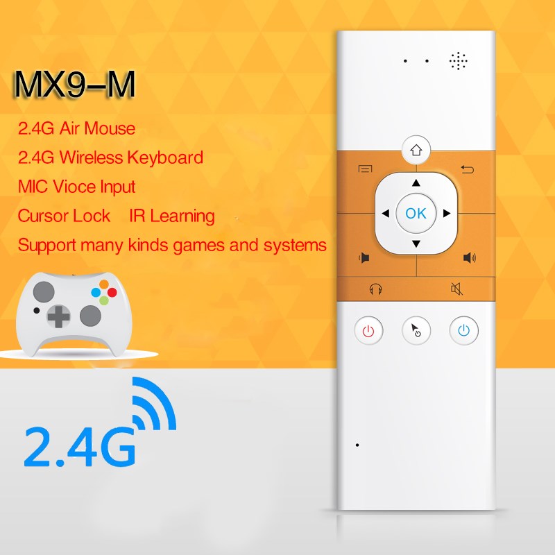 2.4ghz wireless mini rechargeable keyboard mx9-m one way voice version with ir learning mode air mouse remote control for pc tv 2.4ghz wireless mini rechargeable keyboard mx9-m one way voice version with ir learning mode air mouse remote control for pc tv