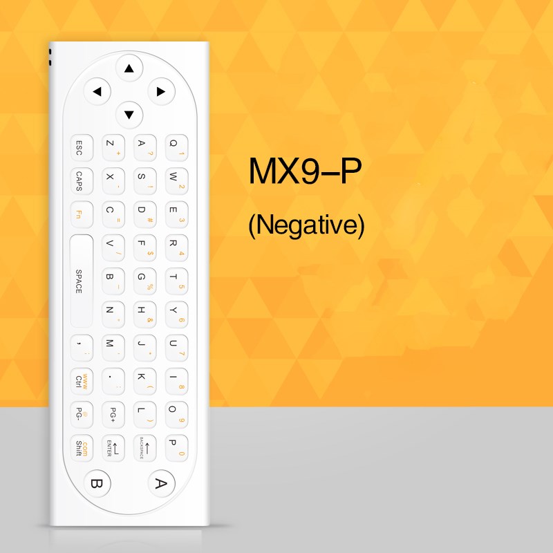 2.4ghz wireless mini rechargeable keyboard mx9-p two way voice version with ir learning mode air mouse remote control for pc tv