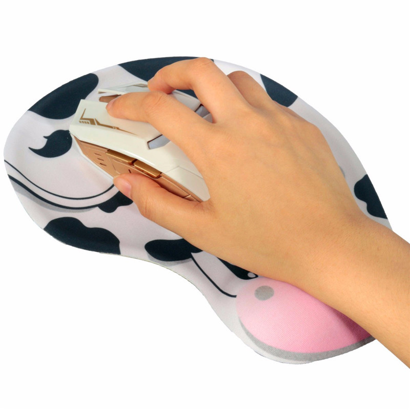 2015 cute pink cow wristband mouse pad with gel foam rest wrist support pc laptop accessory mousepad gift 2015 cute pink cow wristband mouse pad with gel foam rest wrist support pc laptop accessory mousepad gift