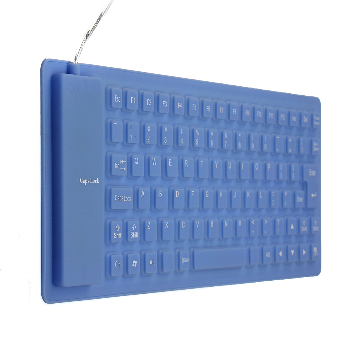 2015 new arrival 108keys blue usb wired russian letter silicon keyboard russian layout desktop notebook