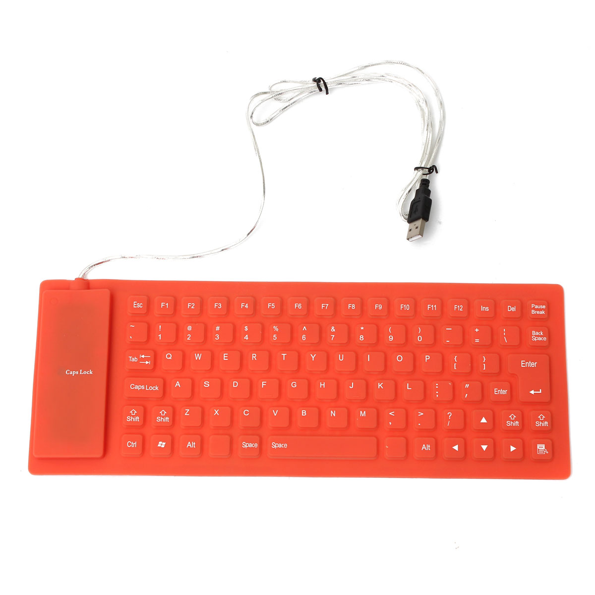 2015 new arrival 108keys orange usb wired russian letter silicon keyboard russian layout desktop notebook