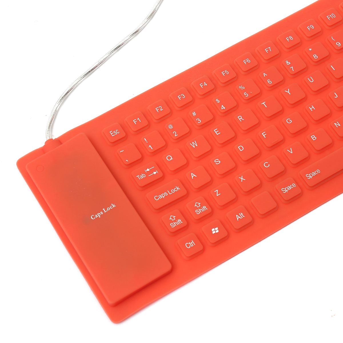 2015 new arrival 108keys orange usb wired russian letter silicon keyboard russian layout desktop notebook