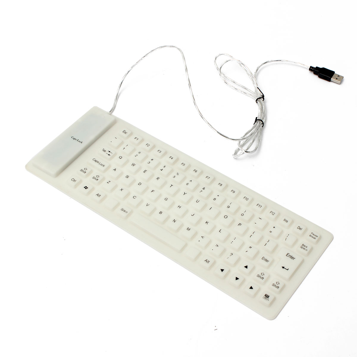 2015 new arrival 108keys white usb wired russian letter silicon keyboard russian layout desktop notebook