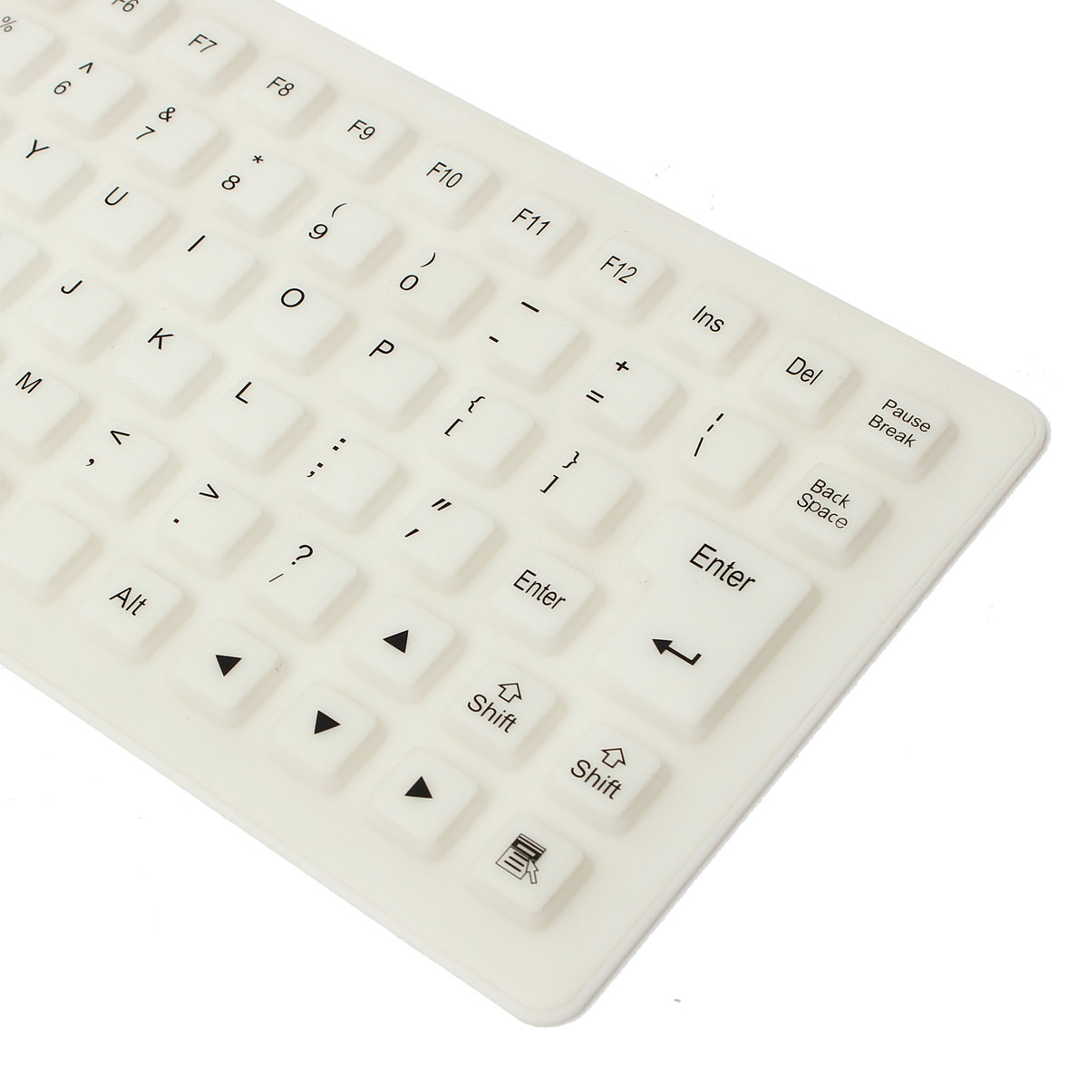 2015 new arrival 108keys white usb wired russian letter silicon keyboard russian layout desktop notebook