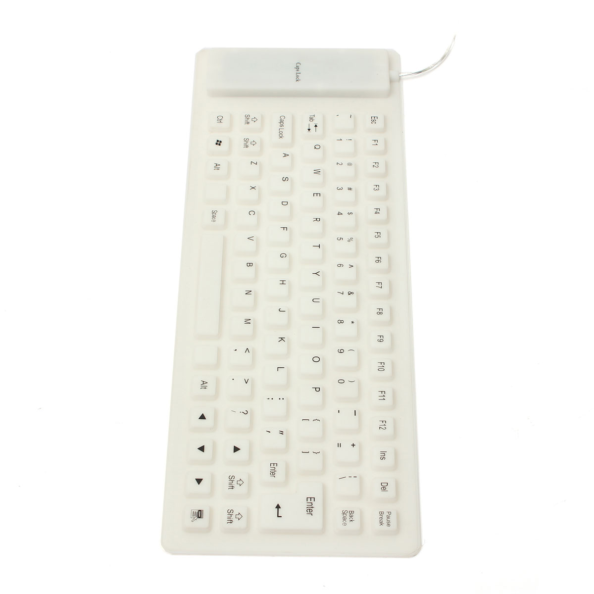 2015 new arrival 108keys white usb wired russian letter silicon keyboard russian layout desktop notebook